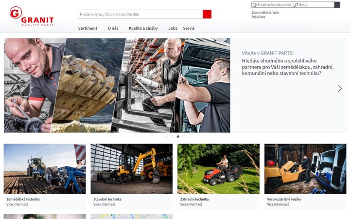 Screenshot of granit-parts.cz