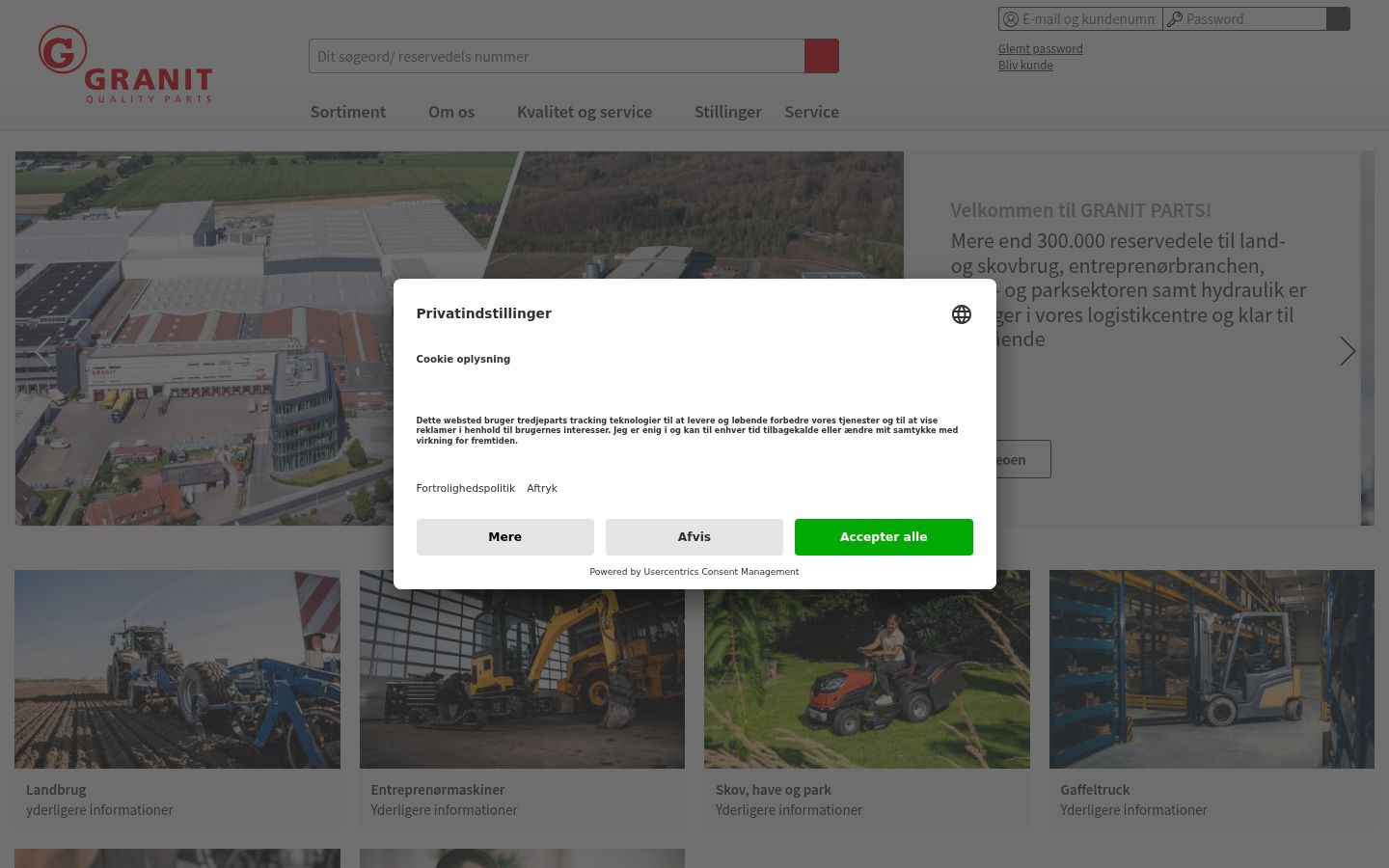 Posnetek zaslona pasice za privolitev, prikazane pred kakršno koli interakcijo