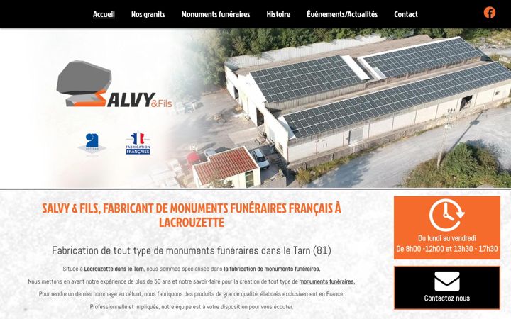 Screenshot of granit-salvy.fr