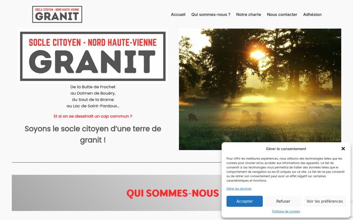 Screenshot of granit87.fr