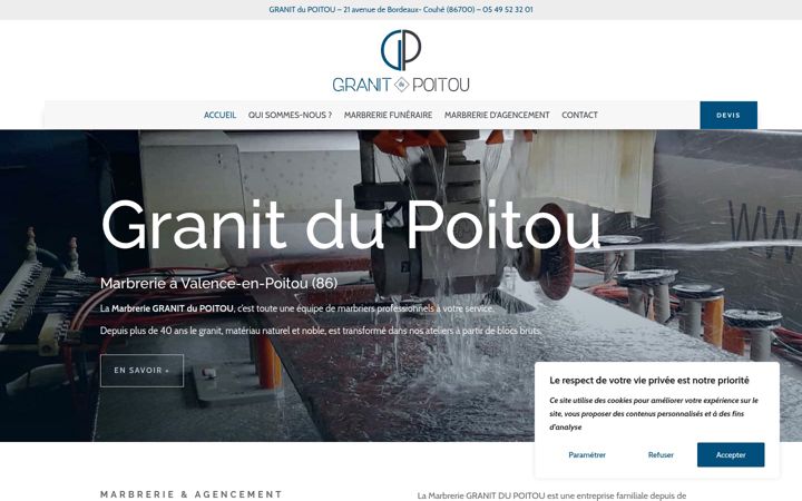 Screenshot of granitdupoitou.fr