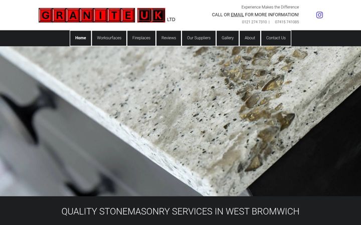 Screenshot of granite-uk.co.uk