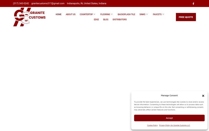 Screenshot of granitecustoms317.com