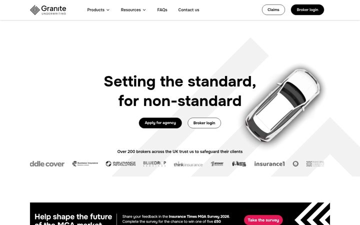 Screenshot of graniteunderwriting.co.uk