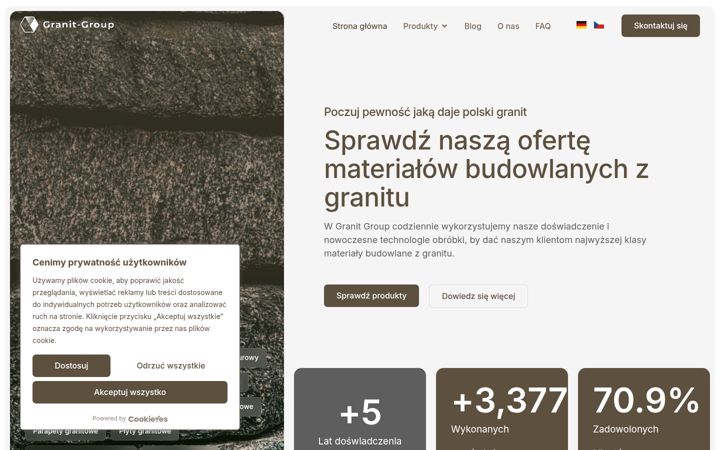 Screenshot of granitgroup.eu