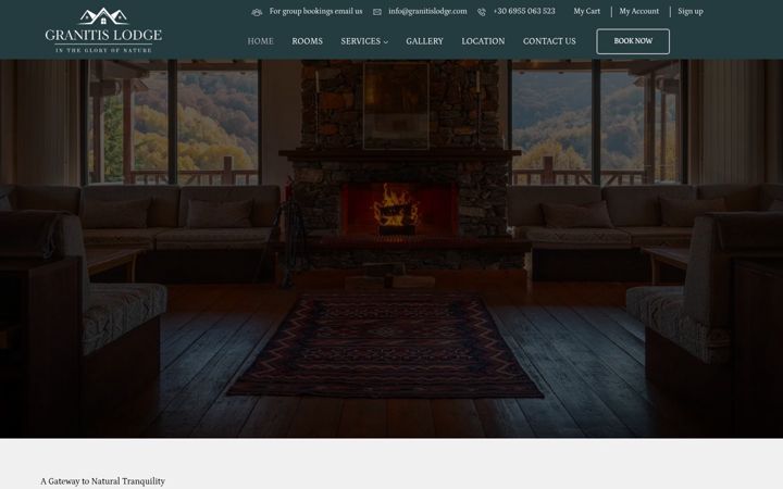 Screenshot of granitislodge.com