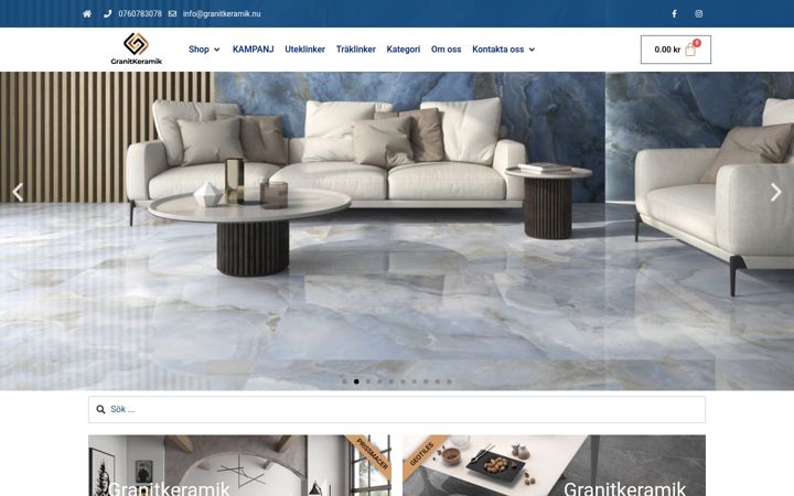 Screenshot of granitkeramik.nu