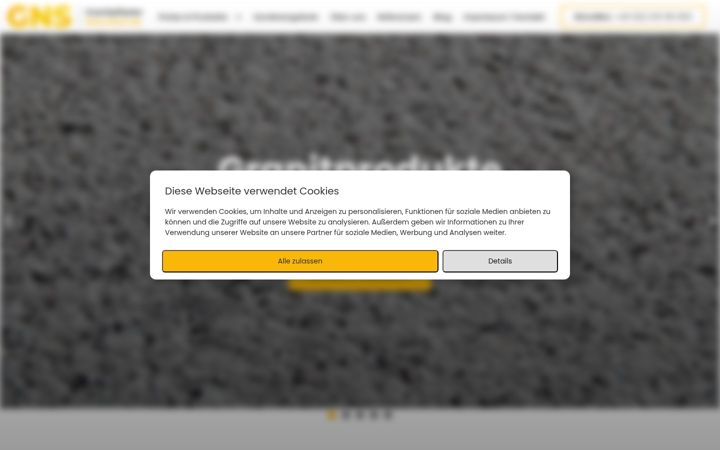 Screenshot von granitpflasternaturstein.de