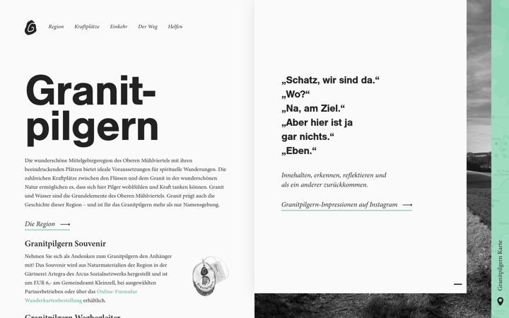 Screenshot of granitpilgern.at