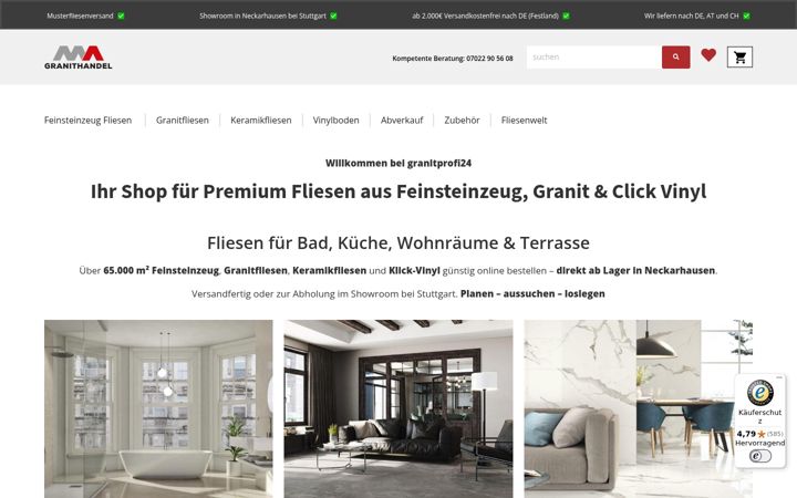 Screenshot of granitprofi24.de