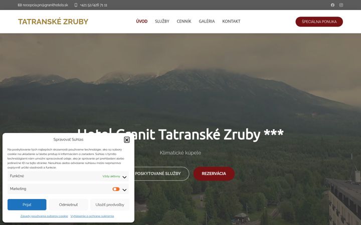 Screenshot of granitzruby.sk