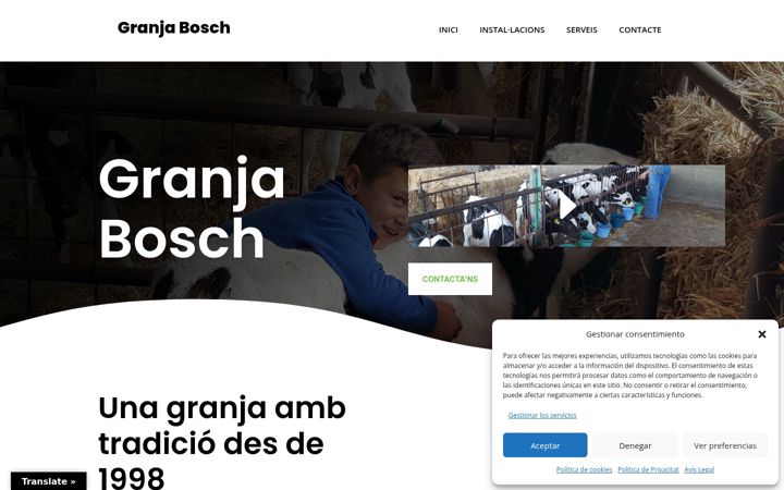 Screenshot of granjabosch.com
