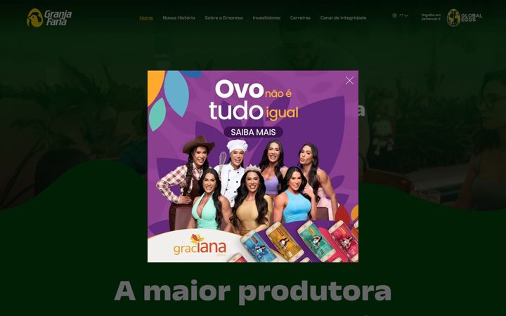Screenshot of granjafaria.com.br