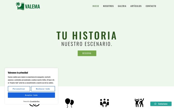 Screenshot of granjavalema.com