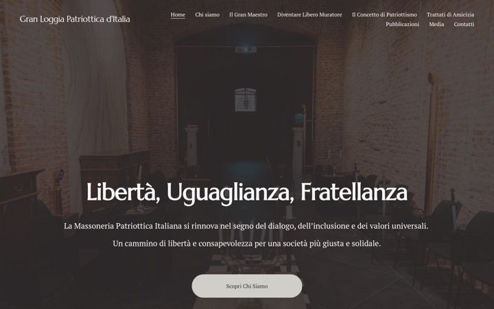 Screenshot of granloggiapatriotticaditalia.it