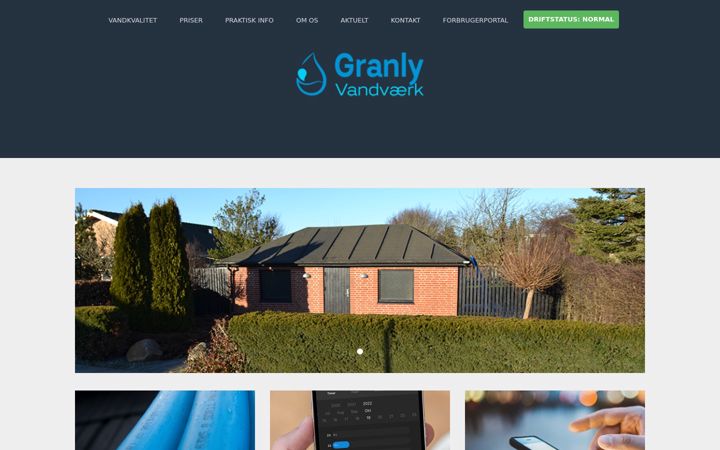 Screenshot of granlyvand.dk