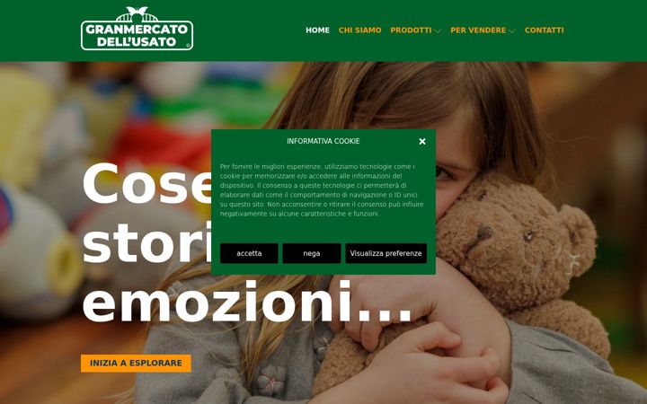 Screenshot of granmercatodellusato.it