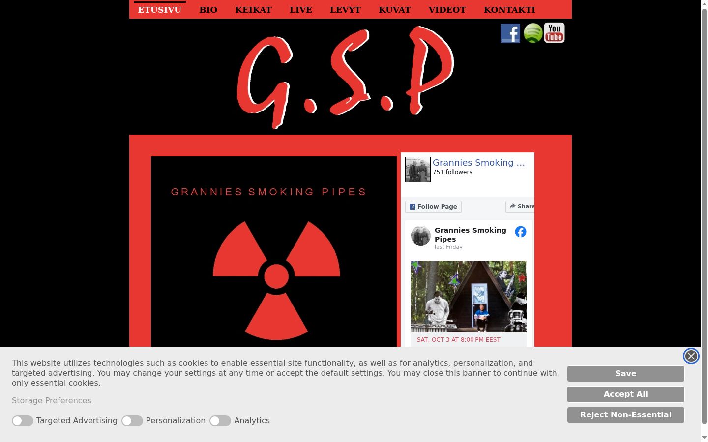 Screenshot van de toestemmingsbanner zoals getoond vóór enige interactie