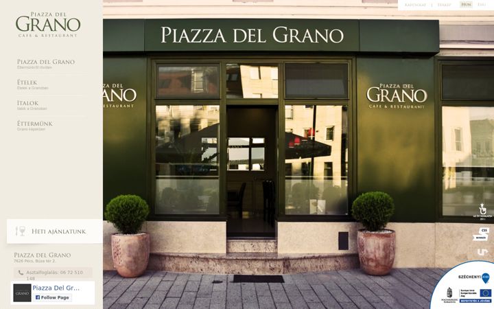 Screenshot of grano.hu