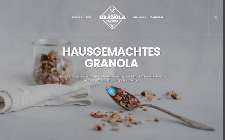 Screenshot of granolafactory.ch