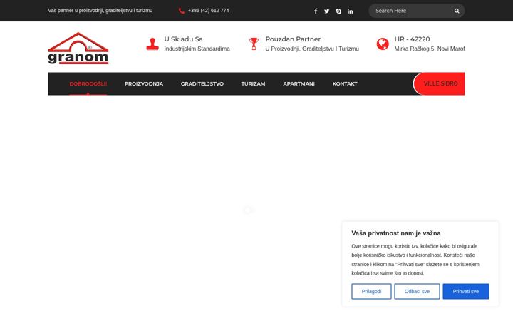 Screenshot von granom.hr