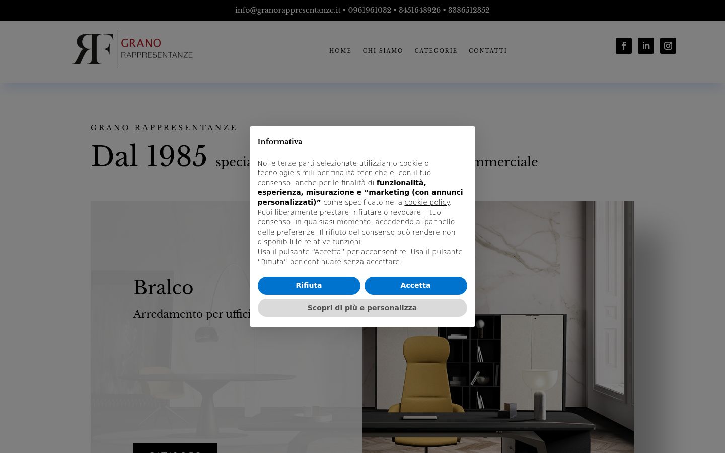 Snimka zaslona bannera za privolu prikazanog prije bilo kakve interakcije