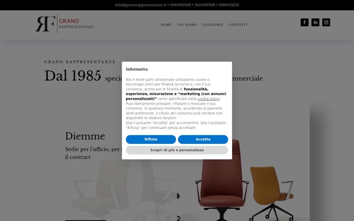 Screenshot of granorappresentanze.it