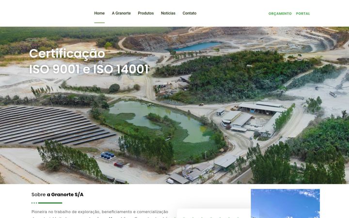 Screenshot of granortesa.ind.br