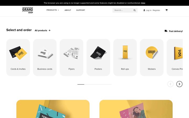 Screenshot of granoshop.pro