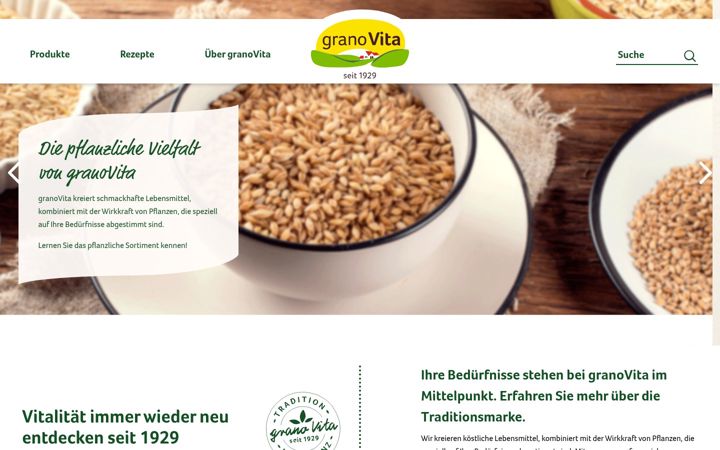Screenshot of granovita.de