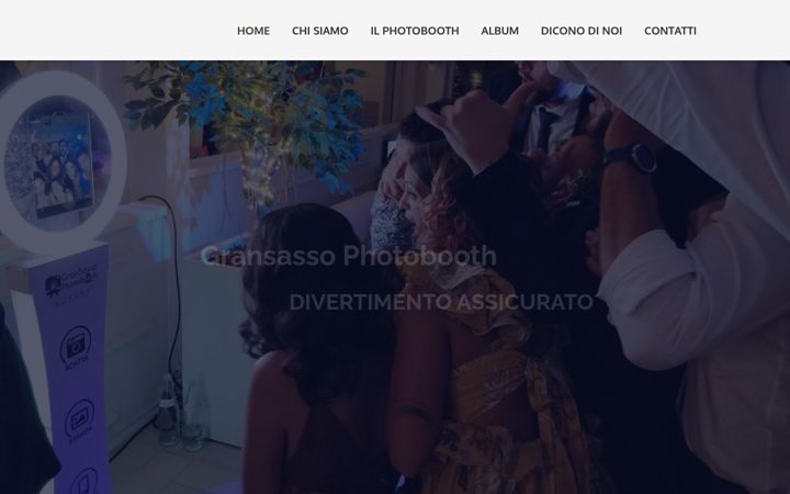 Screenshot of gransassobooth.com