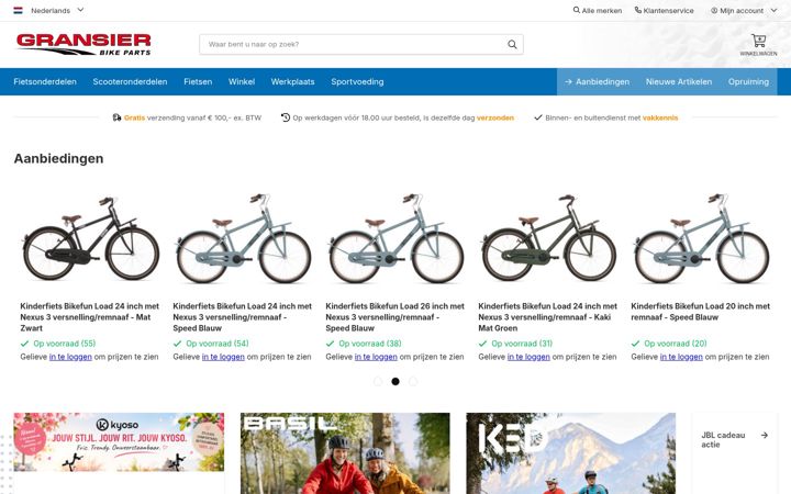 Screenshot of gransier.nl