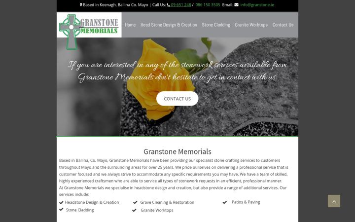Screenshot of granstone.ie