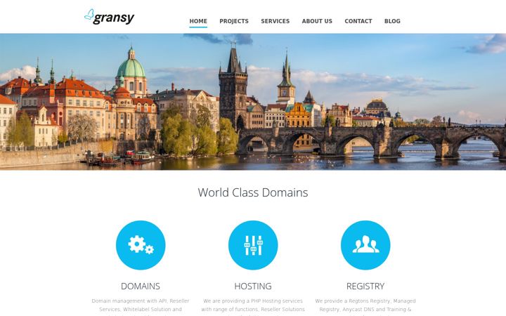 Screenshot van gransy.com