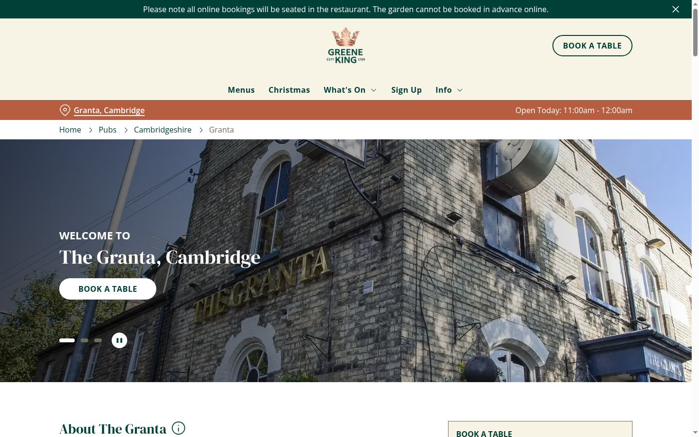 Screenshot des Einwilligungsbanners vor jeglicher Interaktion