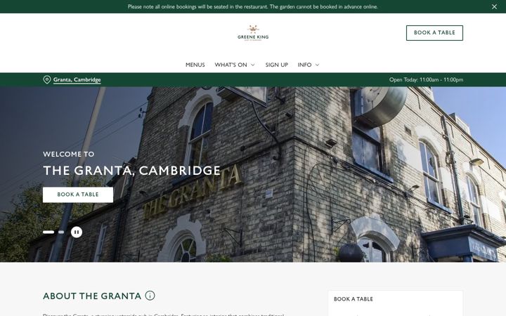 Screenshot of grantacambridge.com