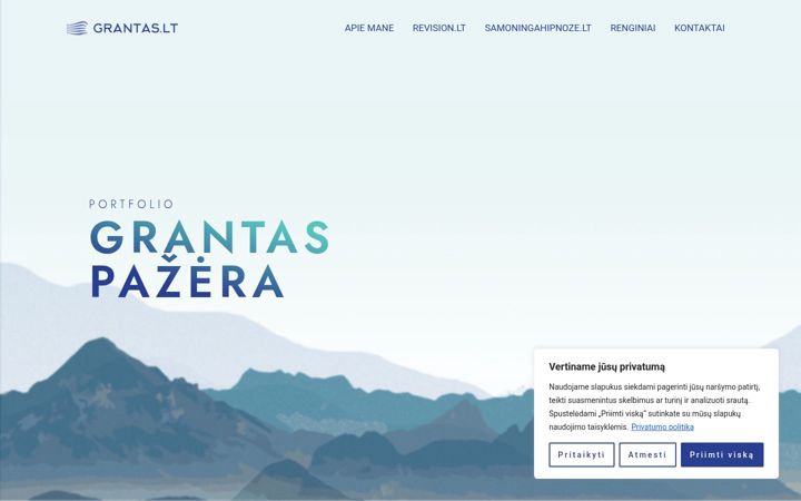 Screenshot of grantas.lt