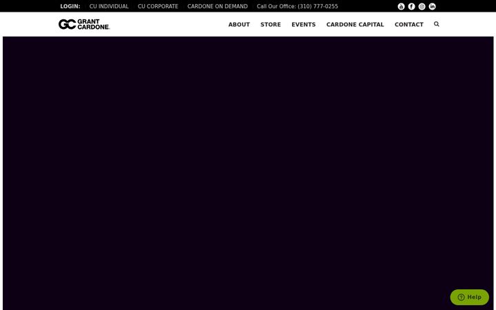 Kuvakaappaus sivustosta grantcardone.com