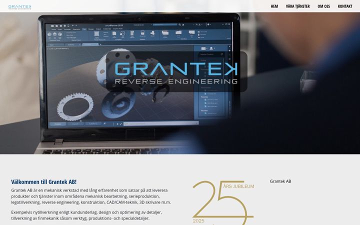 Screenshot of grantek.se