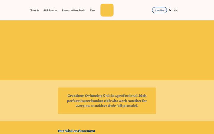 Screenshot of granthamswimclub.org