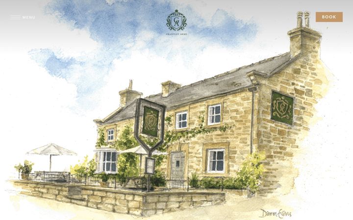 Screenshot of grantleyarms.co.uk