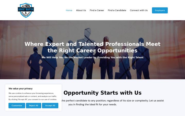 Screenshot of grantmartin.com