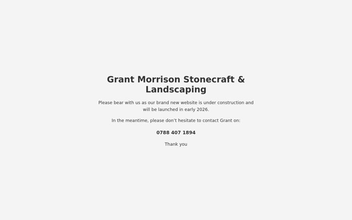 Screenshot of grantmorrisonstonecraft.co.uk