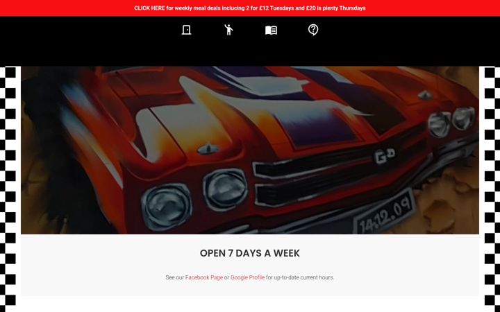 Screenshot of grantowndiner.co.uk