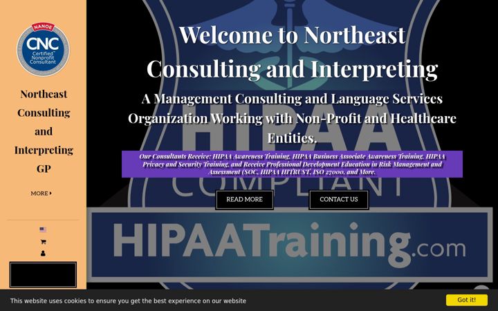Screenshot of grants-northeastconsultinginterpreting.com