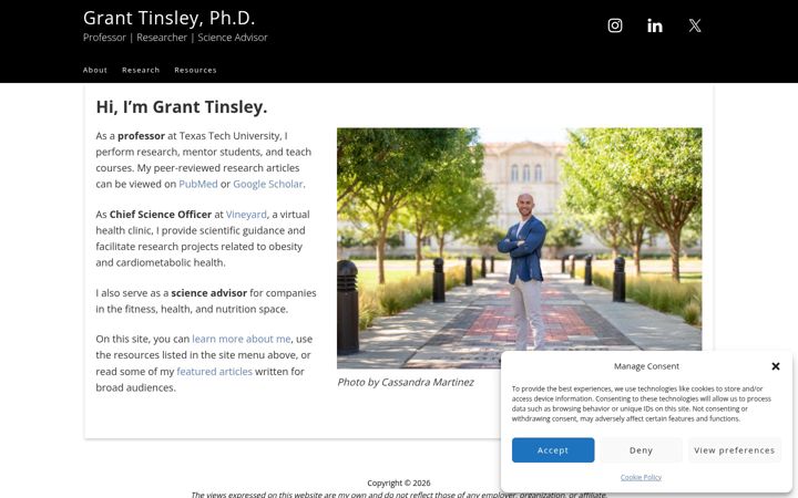 Screenshot of granttinsley.com
