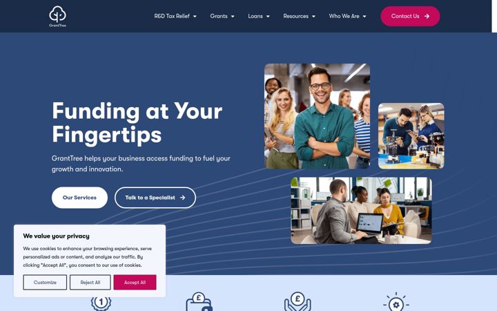 Screenshot of granttree.co.uk