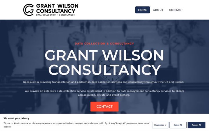 Screenshot of grantwilsonconsultancy.co.uk