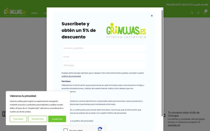 Screenshot of granujas.es
