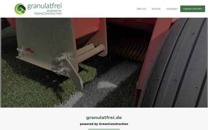 Screenshot of granulatfrei.de